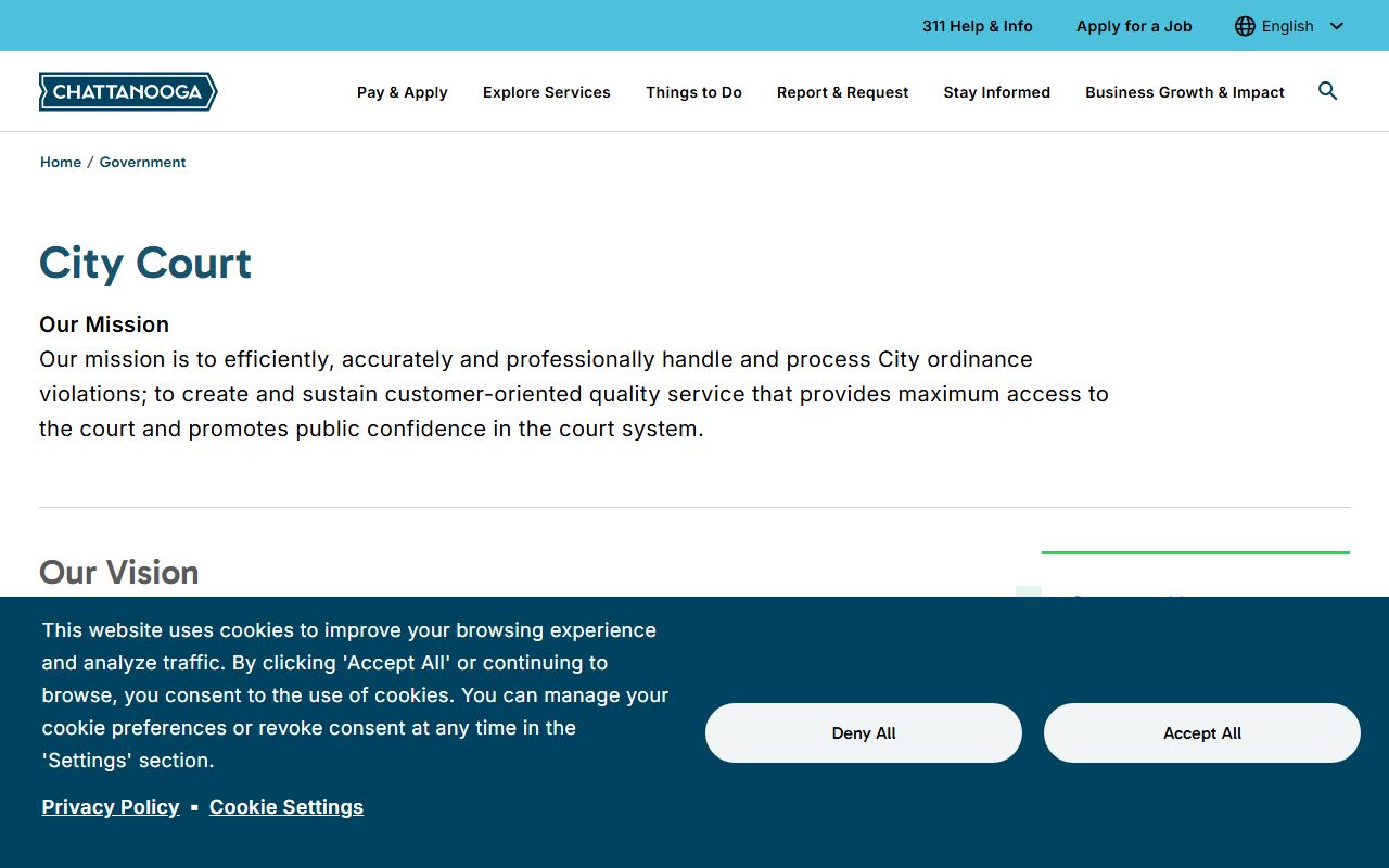 Chattanooga White Pages city court records