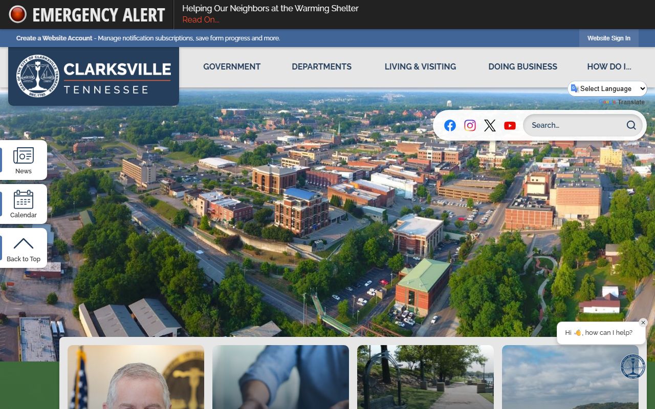 Clarksville White Pages city website guide