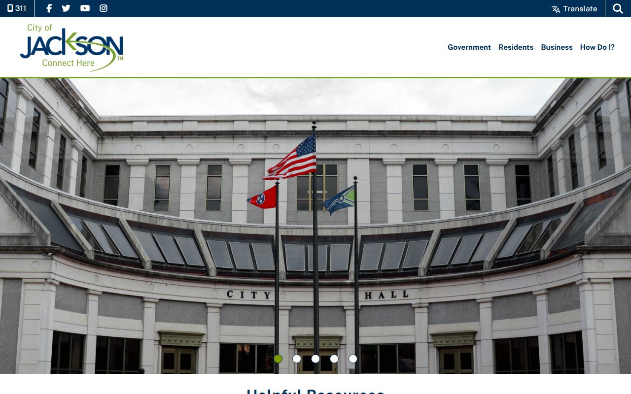 Jackson White Pages city records