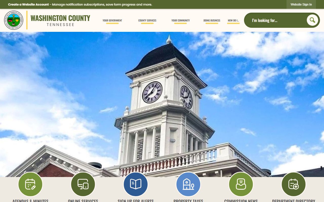 Johnson City White Pages Washington County records guide