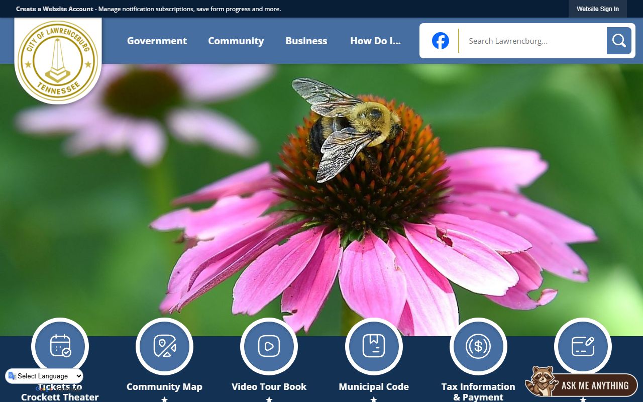 Lawrenceburg White Pages city records