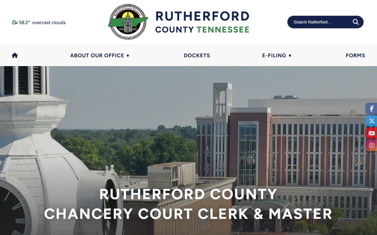 Smyrna White Pages Rutherford County chancery court records