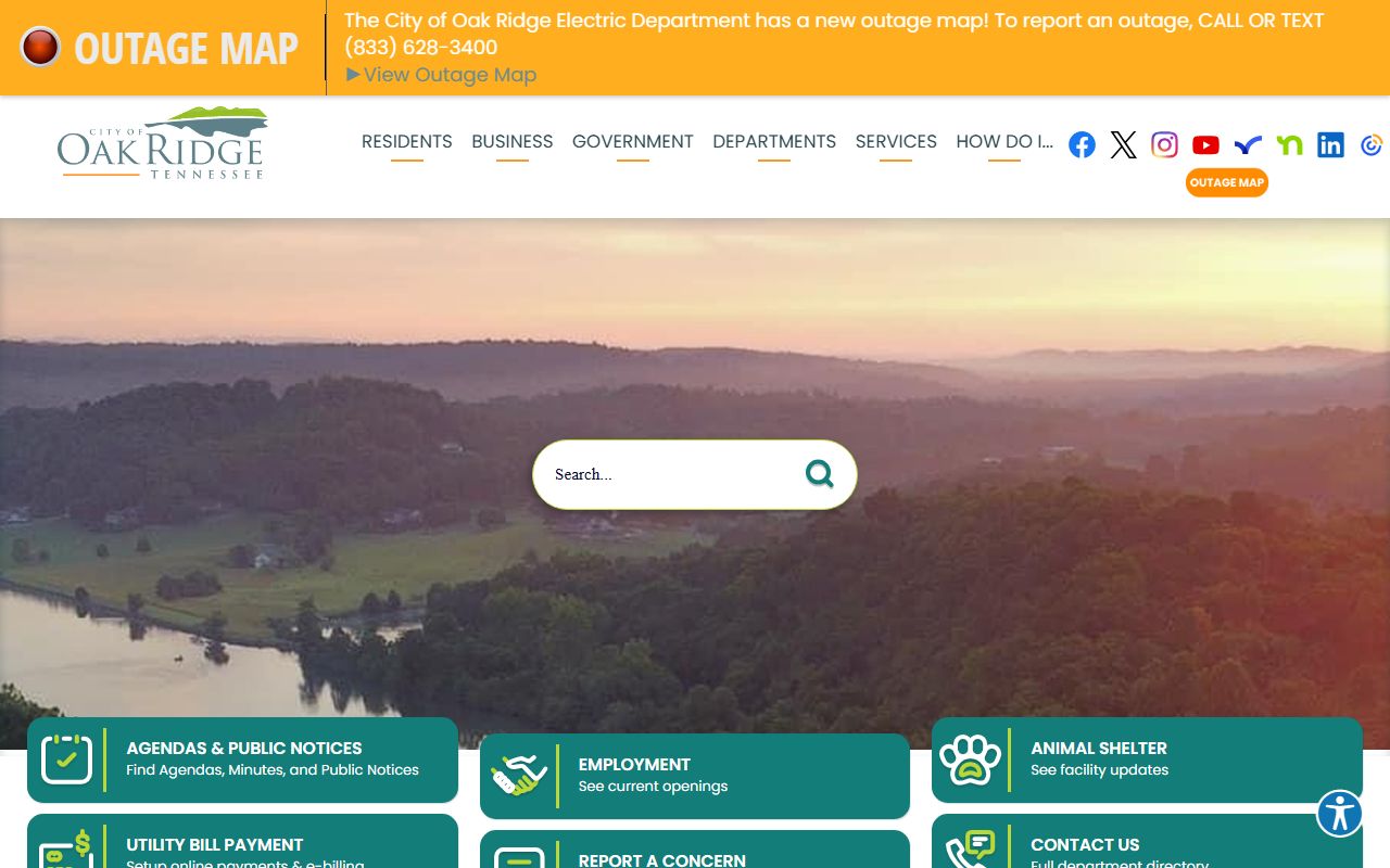 Oak Ridge White Pages city records