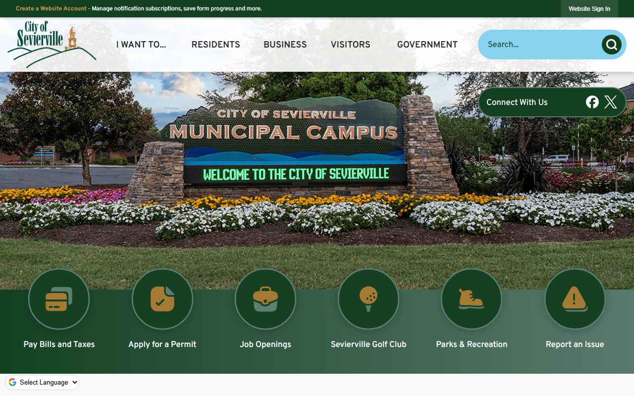 Sevierville White Pages city records