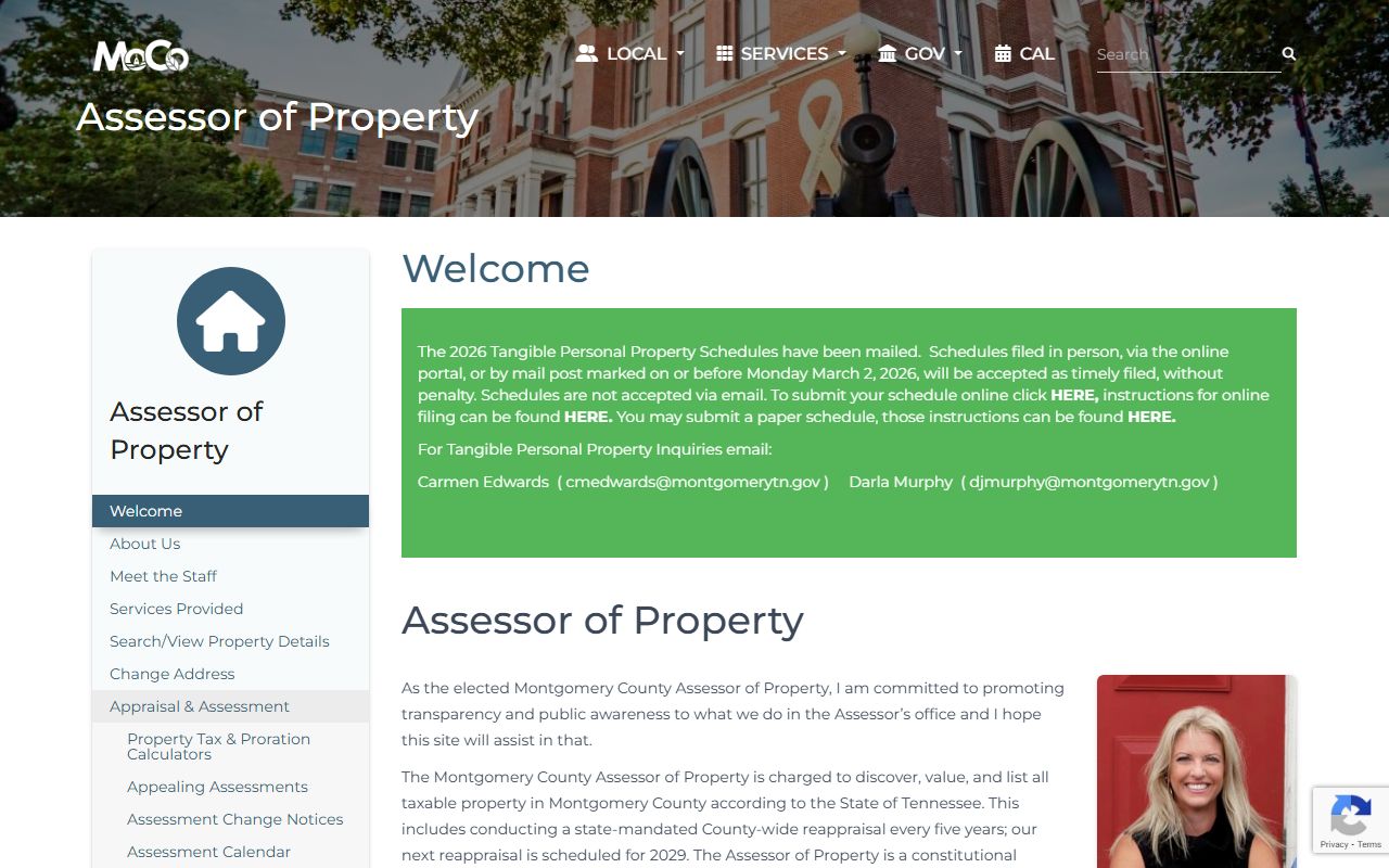 Montgomery County White Pages property records search