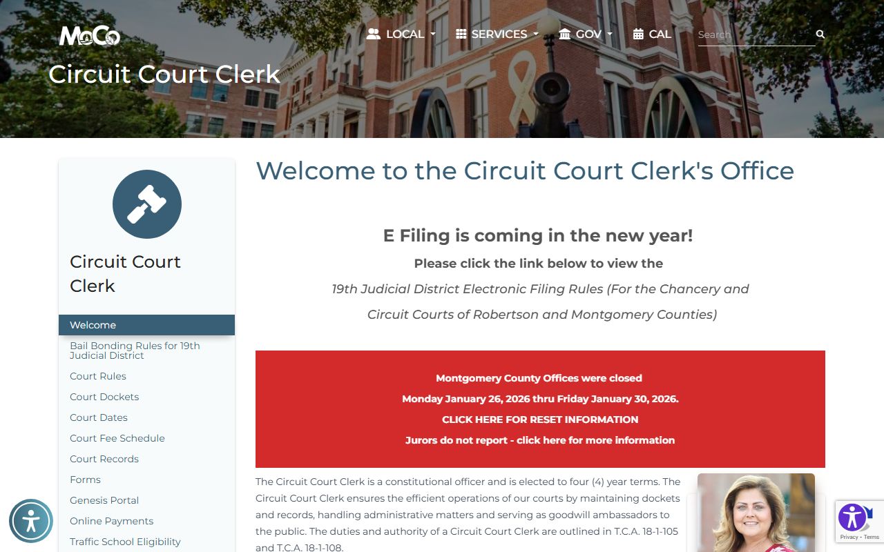 Montgomery County White Pages circuit court lookup