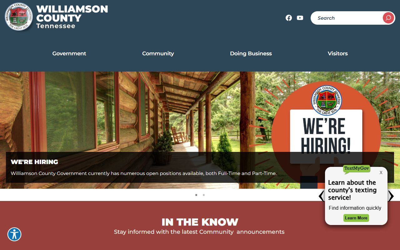 Williamson County White Pages county website