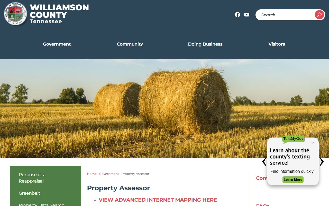 Williamson County White Pages property assessment search